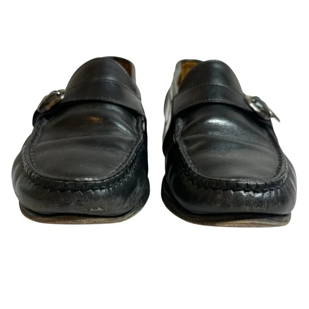 Allen Edmonds Fairmont Black Leather Slip On Loafers Men's Size 9 EEE